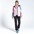 Powder Pink-Mesa Rose - Back - Dare 2B Womens-Ladies Checkpoint III Recycled Waterproof Jacket