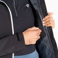 Black-Orion Grey - Lifestyle - Dare 2B Womens-Ladies Checkpoint III Recycled Waterproof Jacket