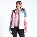 Powder Pink-Mesa Rose - Side - Dare 2B Womens-Ladies Checkpoint III Recycled Waterproof Jacket