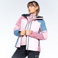 Powder Pink-Mesa Rose - Pack Shot - Dare 2B Womens-Ladies Checkpoint III Recycled Waterproof Jacket