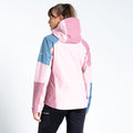 Powder Pink-Mesa Rose - Close up - Dare 2B Womens-Ladies Checkpoint III Recycled Waterproof Jacket