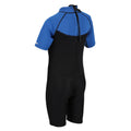 Black-Nautical Blue - Close up - Regatta Childrens-Kids Shorty Wetsuit