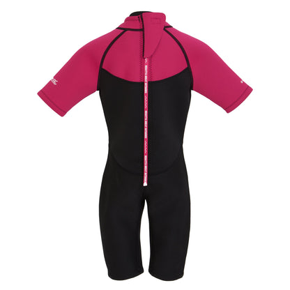 Black Duchess-White - Back - Regatta Childrens-Kids Shorty Wetsuit