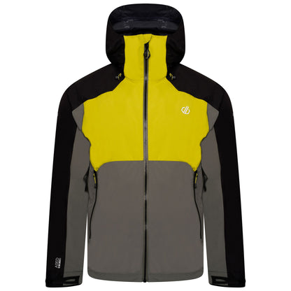 Agave Green-Neon Yellow - Front - Dare 2B Mens Touchpoint II Waterproof Jacket