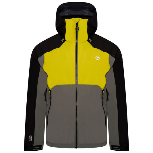 Agave Green-Neon Yellow - Front - Dare 2B Mens Touchpoint II Waterproof Jacket