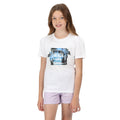 White - Close up - Regatta Childrens-Kids Bosley V Beach T-Shirt