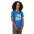 Imperial Blue - Side - Regatta Childrens-Kids Bosley V Beach T-Shirt