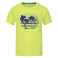 Bright Kiwi - Front - Regatta Childrens-Kids Bosley V Sunset T-Shirt