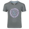 Balsam Green - Front - Regatta Childrens-Kids Bosley V Flower T-Shirt