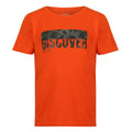 Magma Orange - Front - Regatta Childrens-Kids Bosley V Graphic Print T-Shirt