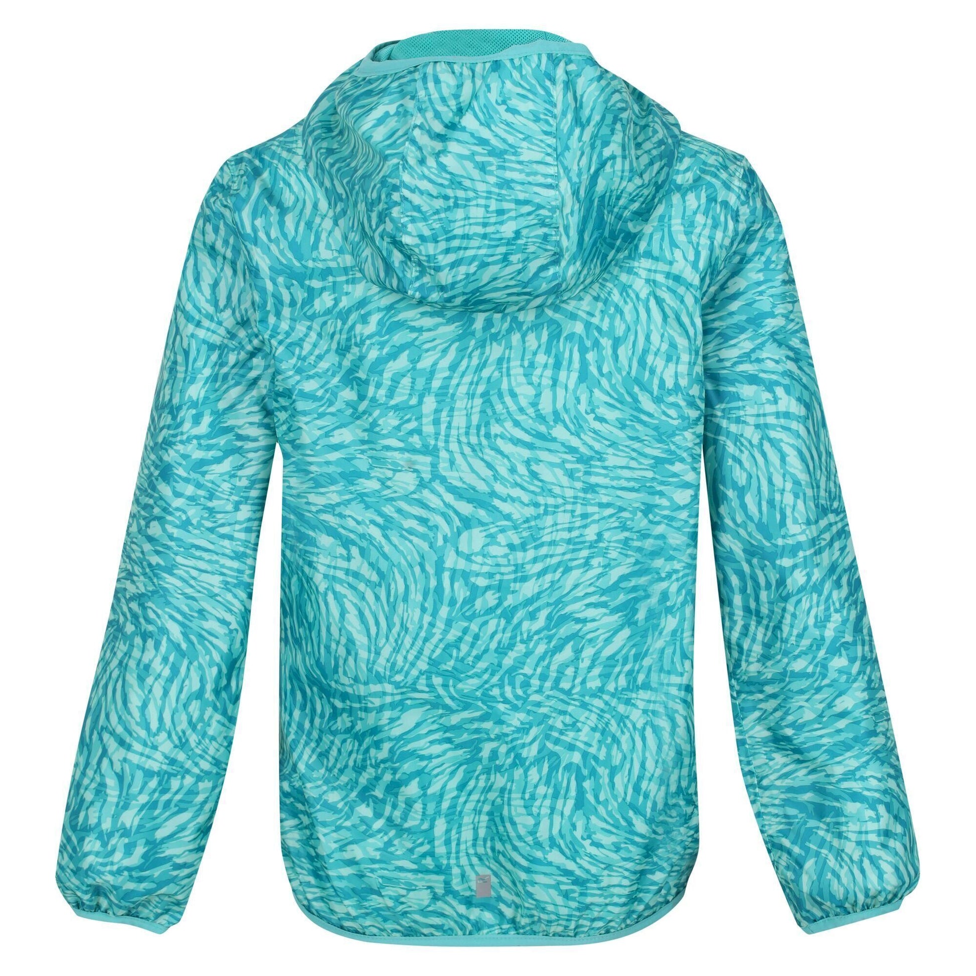 Enamel - Pack Shot - Regatta Childrens-Kids Lever Animal Print Packaway Waterproof Jacket