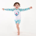 Aruba Blue-White - Close up - Regatta Childrens-Kids Peppa Pig Rash Guard Set