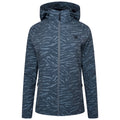 Orion Grey - Front - Dare 2B Womens-Ladies Far Out Tiger Print Soft Shell Jacket