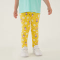 Maize Yellow-Navy - Back - Regatta Childrens-Kids Printed Peppa Pig Leggings (Pack of 2)