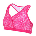 Pink Fusion - Front - Regatta Girls Hosanna Animal Print Bikini Top