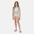 Aruba Blue - Back - Regatta Girls Hosanna Zebra Print Bikini Top