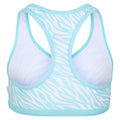 Aruba Blue - Pack Shot - Regatta Girls Hosanna Zebra Print Bikini Top