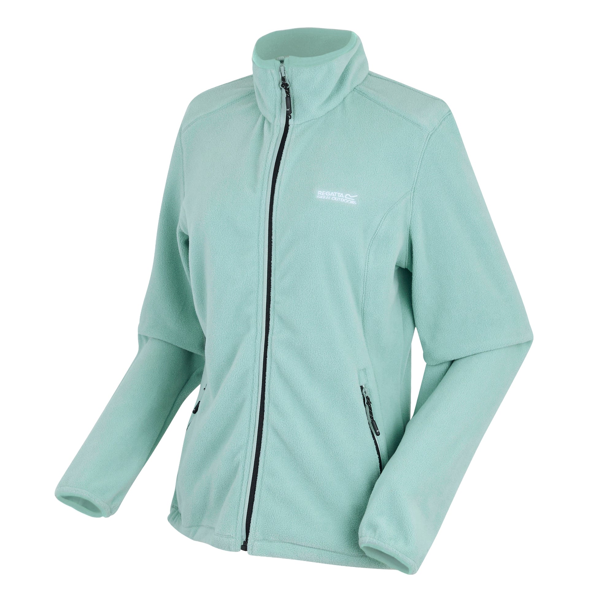Green Haze - Side - Regatta Womens-Ladies Floreo IV Full Zip Fleece Jacket