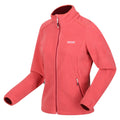 Mineral Red - Side - Regatta Womens-Ladies Floreo IV Full Zip Fleece Jacket
