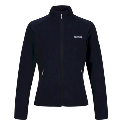Navy - Front - Regatta Womens-Ladies Floreo IV Full Zip Fleece Jacket