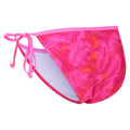 Pink Fusion - Close up - Regatta Womens-Ladies Aceana Palm Print Bikini Bottoms