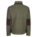Dark Khaki - Close up - Regatta Mens Faversham Full Zip Fleece Jacket