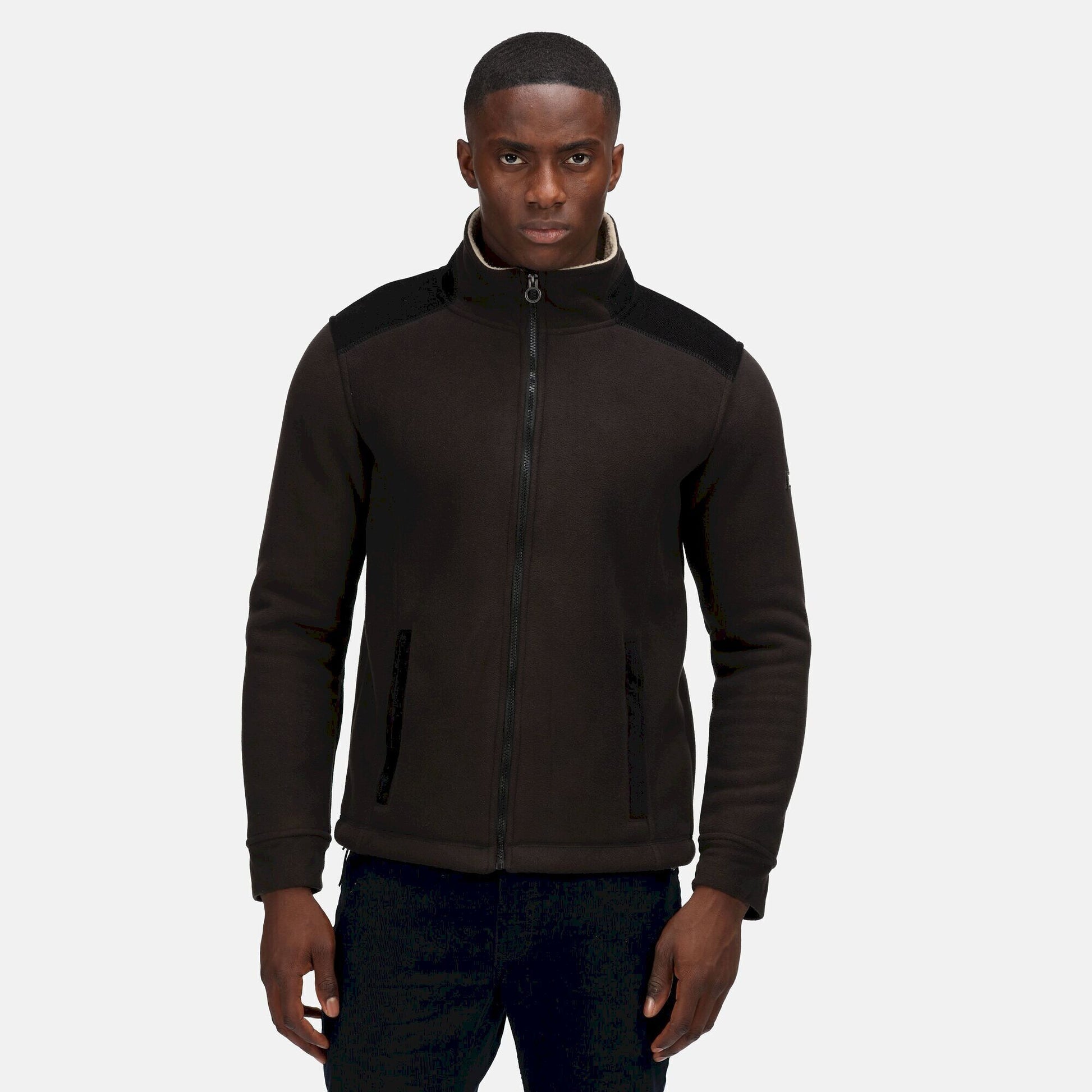 Black - Back - Regatta Professional Mens Full Zip Fleece Jacket