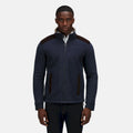 Navy - Back - Regatta Mens Faversham Full Zip Fleece Jacket
