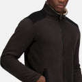 Black - Close up - Regatta Mens Faversham Full Zip Fleece Jacket