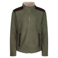 Dark Khaki - Front - Regatta Mens Faversham Full Zip Fleece Jacket