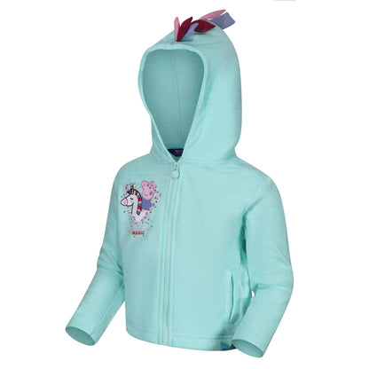 Aruba Blue - Close up - Regatta Baby Girls Peppa Pig Marl Hoodie