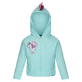 Aruba Blue - Front - Regatta Baby Girls Peppa Pig Marl Hoodie