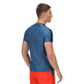 Dynasty Blue-Moonlight Denim - Back - Regatta Mens Short-Sleeved Rash Guard