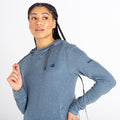 Orion Grey - Close up - Dare 2B Womens-Ladies Out & Out Marl Fleece Hoodie