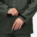 Olive - Close up - Regatta Mens Stormflex II Waterproof Jacket