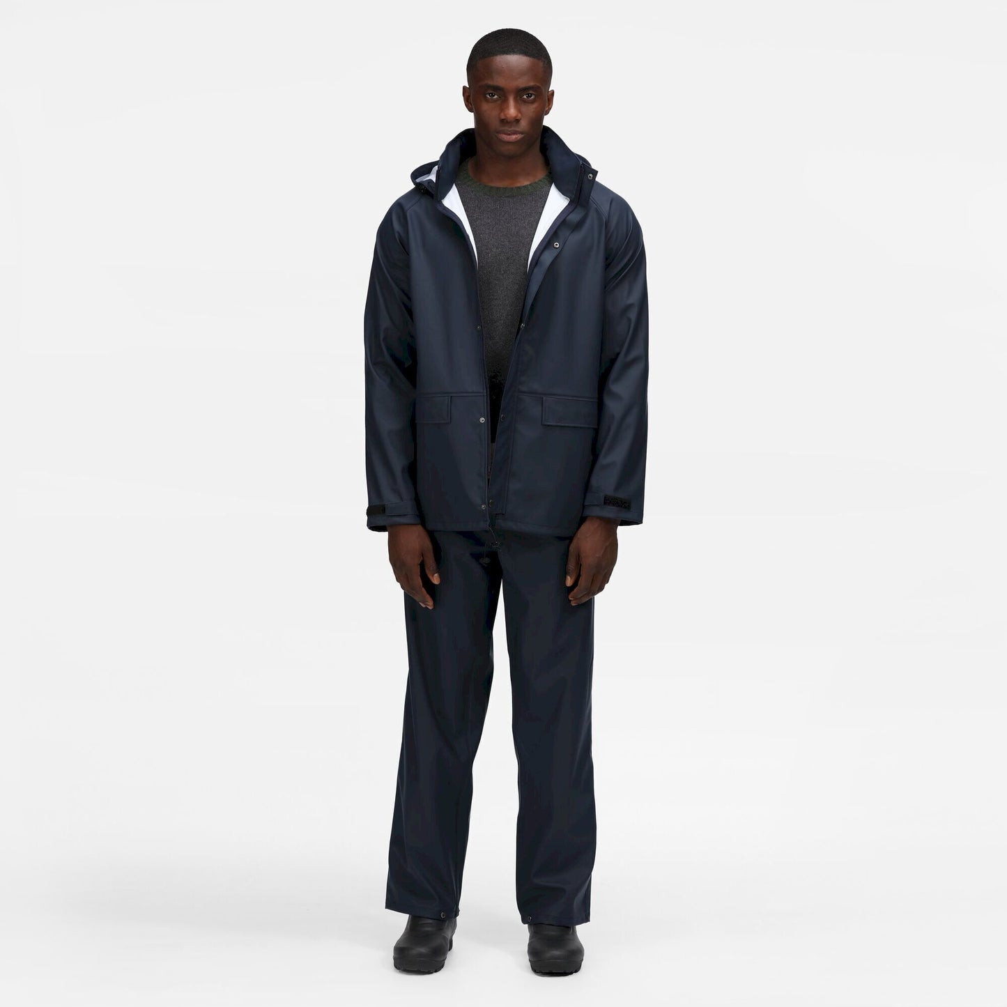 Navy - Side - Regatta Professional Mens Waterproof Jacket