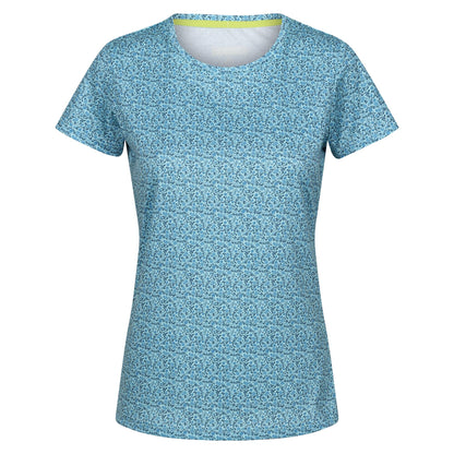 Bleached Aqua - Front - Regatta Womens-Ladies Fingal Edition Floral T-Shirt