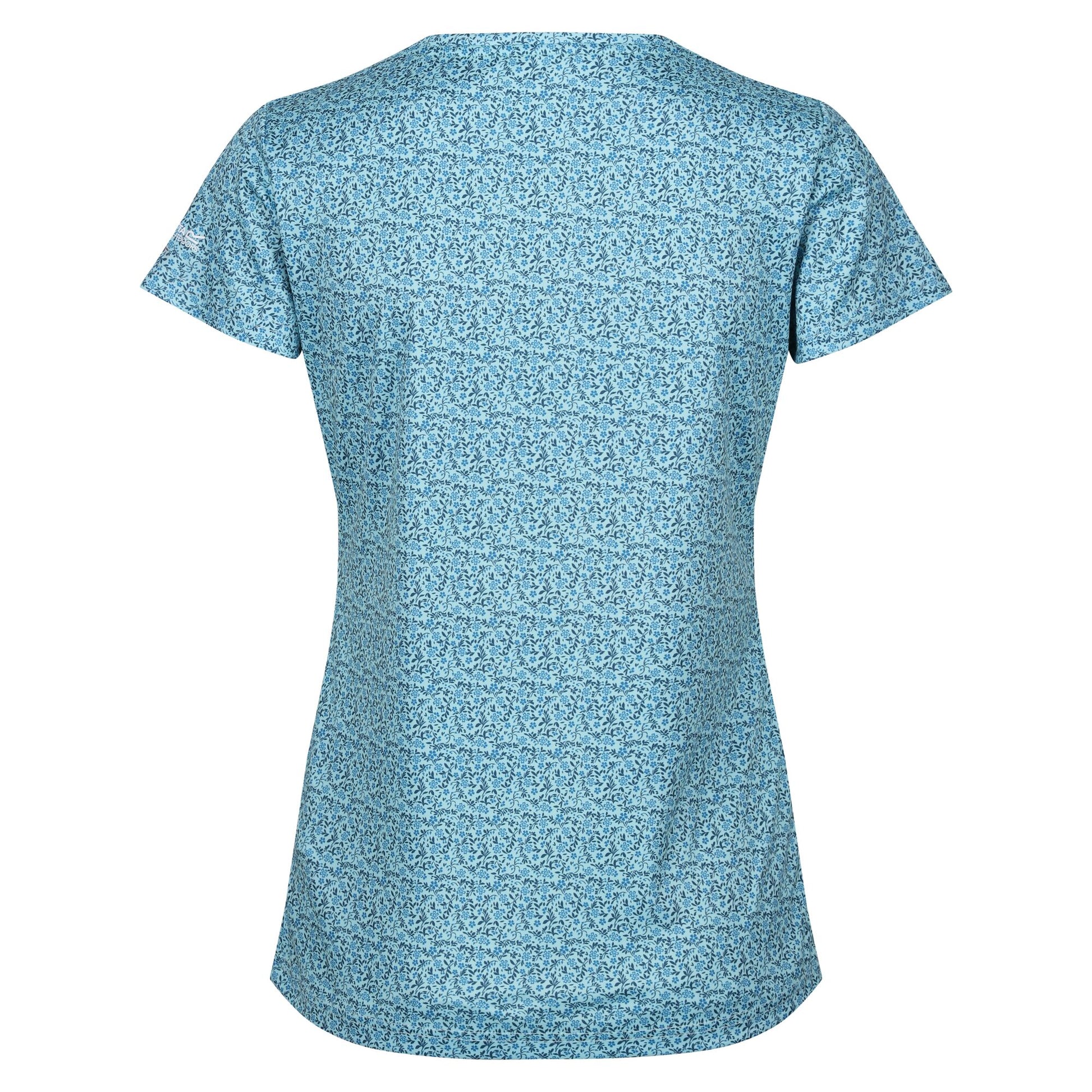 Bleached Aqua - Back - Regatta Womens-Ladies Fingal Edition Floral T-Shirt