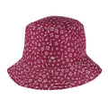 Fuchsia - Front - Regatta Womens-Ladies Jaliyah Ditsy Print Showerproof Bucket Hat