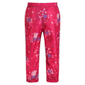 Pink Fusion - Back - Regatta Childrens-Kids Pack It Floral Peppa Pig Waterproof Over Trousers
