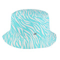 Aruba Blue - Front - Regatta Childrens-Kids Crow Zebra Print Canvas Bucket Hat