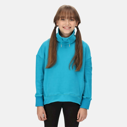 Enamel - Back - Regatta Childrens-Kids Laurden Overhead Fleece