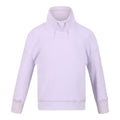 Pastel Lilac - Front - Regatta Childrens-Kids Laurden Overhead Fleece