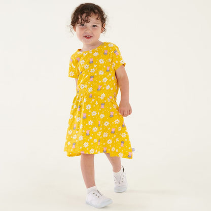 Maize Yellow - Lifestyle - Regatta Baby Girls Peppa Pig Flower Casual Dress