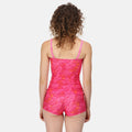 Fusion Pink - Lifestyle - Regatta Womens-Ladies Aceana II Palm Leaf Tankini Top