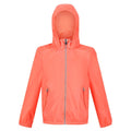 Fusion Coral - Front - Regatta Childrens-Kids Catkin Waterproof Jacket