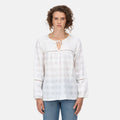 White - Back - Regatta Womens-Ladies Calluna Long-Sleeved Blouse