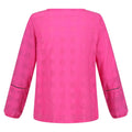 Pink Fushion - Pack Shot - Regatta Womens-Ladies Calluna Long-Sleeved Blouse