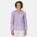 Pastel Lilac - Back - Regatta Womens-Ladies Calluna Long-Sleeved Blouse