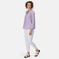 Pastel Lilac - Side - Regatta Womens-Ladies Calluna Long-Sleeved Blouse